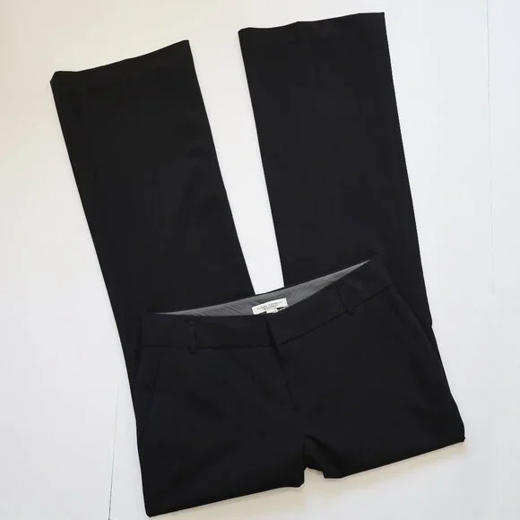 BANANA REPUBLIC Size 8 Black Dress Pants Trousers Martin Fit Slacks - Picture 1 of 5
